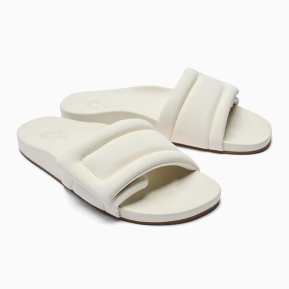 Olukai Women's Sunbeam Slide Sandal White in size 9 - Picture 1 of 7